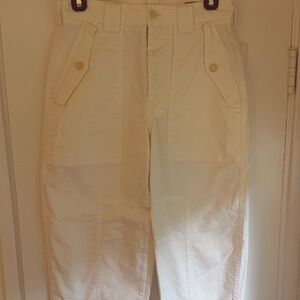 Banana Republic White Barrel Pants - Size 0